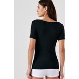 Damart - T-shirt met korte mouwen onzichtbaar Thermolactyl - Dames - Zwart