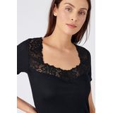 Damart - T-shirt Korte Mouwen - Zwart - Thermolactyl - Vrouwen