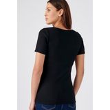 Damart - T-shirt Korte Mouwen - Zwart - Thermolactyl - Vrouwen