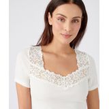 Damart - T-shirt - Gebroken Wit - Thermolactyl - Damesondergoed