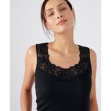 Thermo - Mouwloos T-shirt - Zwart - Viscose - Zachte Warmte