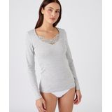 Damart - T-shirt met Lange Mouwen - Grijs - Thermolactyl - Dames