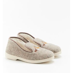 Damart - Pantoffels Charentaises Thermolactyl - Vrouwen - Bruin - 42