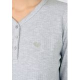 Pyjama met lange mouwen DAMART. Polyester materiaal. Maten XS. Grijs kleur