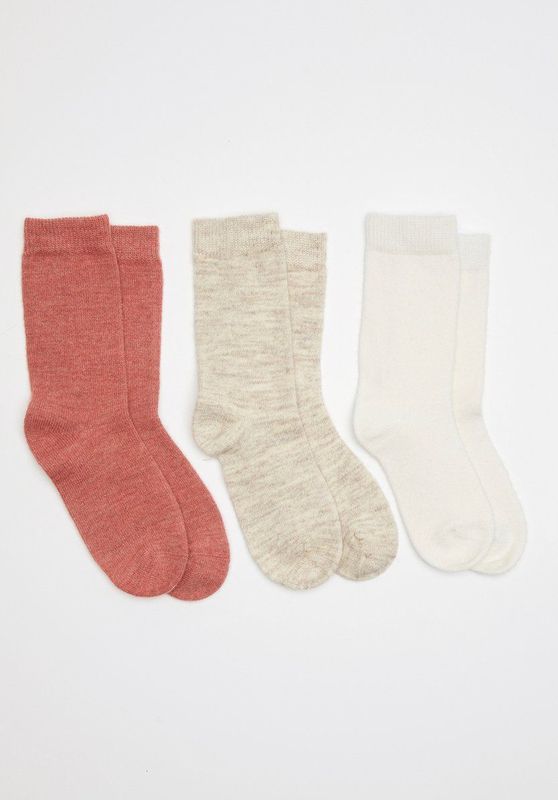 Damart - Thermolactyl - Set van 3 Paar Sokken - Beige - Acryl Materiaal