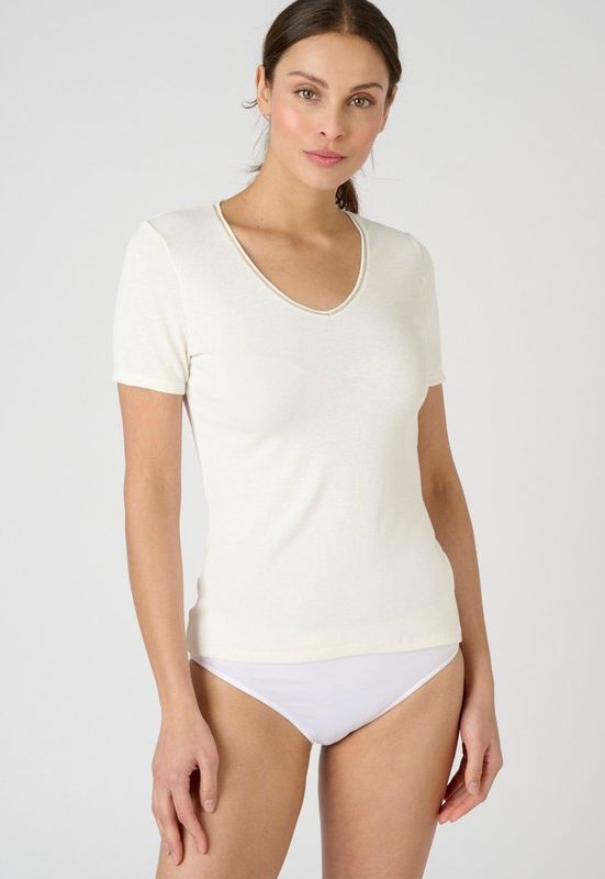 Damart - T-shirt met korte mouwen Thermolactyl Sensitive - Vrouwen - Wit (XS)