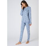 Damart - Pyjama - Blauw - Thermolactyl interlock mesh - Dames