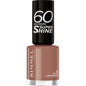 Rimmel - 60 Seconds Super Shine - Nagellak - Tint 101 Taupe Throwback - 8 ml