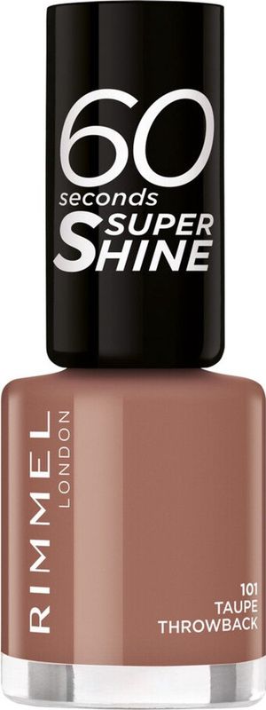 Rimmel - 60 Seconds Super Shine - Nagellak - Tint 101 Taupe Throwback - 8 ml