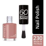 Rimmel - 60 Seconds Super Shine - Nagellak - Tint 230 Mauve To The Music - 8 ml