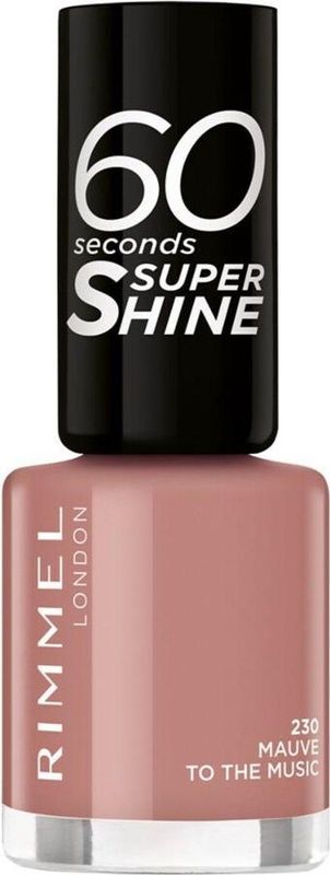 Rimmel - 60 Seconds Super Shine - Nagellak - Tint 230 Mauve To The Music - 8 ml