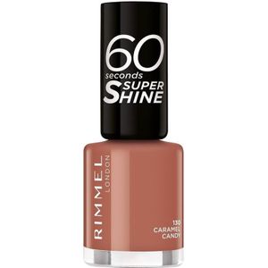 1+1 gratis: Rimmel Nagellak 60 Seconds SuperShine 130 Caramel Candy 8 ml