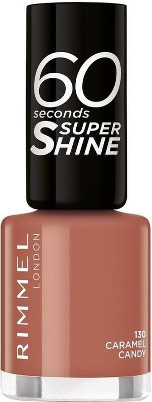 Rimmel - 60 Seconds Super Shine - Nagellak - Tint 130 Caramel Candy - 8 ml