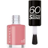 3x Rimmel Nagellak 60 Seconds SuperShine 235 Preppy In Pink 8 ml