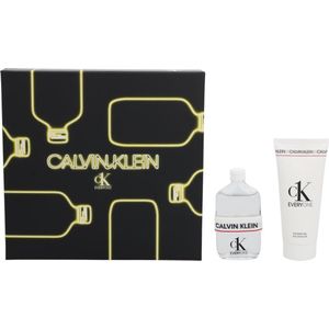 Unisex cadeauset: Calvin Klein Everyone Gift Set, 50ml Eau De Toilette Spray + 100ml Shower Gel -  Maat: One size