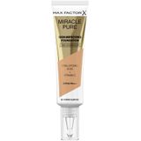 Max Factor - Miracle Pure Skin Improving Foundation - 45 Warm Almond - Foundation - Huidverzorging