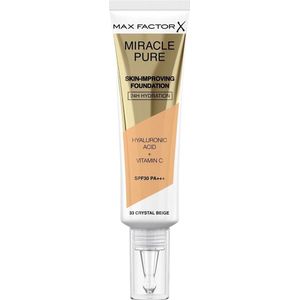 Max Factor Miracle Pure Skin Langaanhoudende Make-up SPF 30 Tint 33 Crystal Beige 30 ml