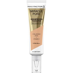 Max Factor - Miracle Pure Foundation - 40 Light Ivory - Huidverbeterend
