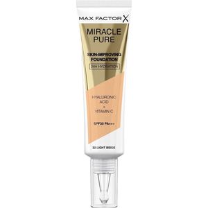Max Factor - Miracle Pure Foundation - 30 Porcelain - Foundation - Huidverzorging