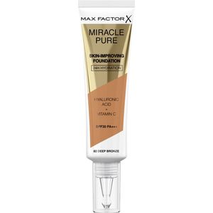 Max Factor - Miracle Pure Foundation - 82 Deep Bronze - 30 ml - Huidverzorging
