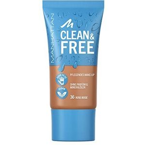 Manhattan Make-up Gezicht Clean & Free voedende make-up Rose Beige