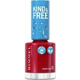 Rimmel Kind & Free Nagellak Tint  156 Poppy Pop Red 8 ml