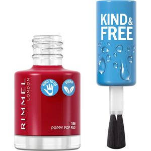 Rimmel London - KIND & FREE - Nagellak - 8 ml - 156 Poppy Pop Red