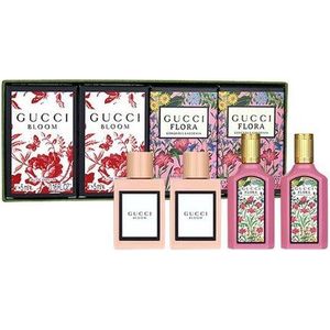 Gucci Miniatures Gift Set 2 x 4ml Bloom EDP + 2 x 4ml Flora Gorgeous Gardenia EDP