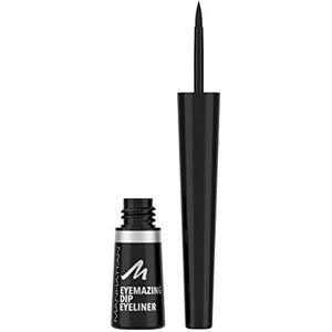 Manhattan Eyemazing Dip Eyeliner Fb. 001 Black, sterk gepigmenteerde, veegvaste eyeliner met matzwarte afwerking, 7 ml