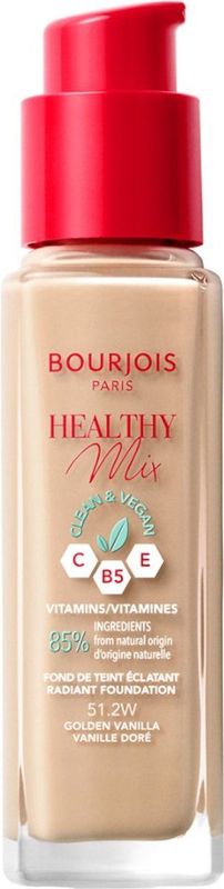 Bourjois - Healthy Mix Foundation - 30 ml - Golden Vanilla - Vegan Formule