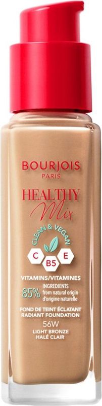 Bourjois - Healthy Mix Foundation - 30 ml - Light Bronze - Vegan en Natuurlijke Ingrediënten
