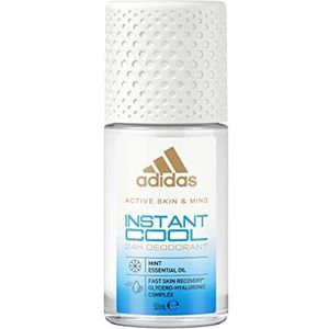 adidas Cool Roll-On Instant Deodorant voor jou met muntolie en 24 uur frisheid met huidvriendelijke formule, 50 ml