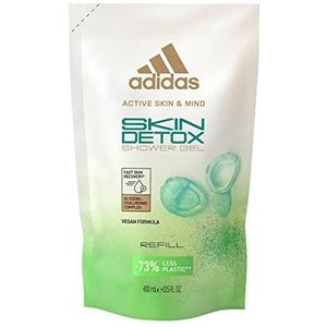 Adidas Active Skin & Mind, Skin Detox Shower Gel navulverpakking voor dames, 400 ml