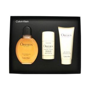 Calvin Klein Obsession Geschenkset 125ml EDT + 75ml Aftershave Balsem + 75g Deodorant Stick