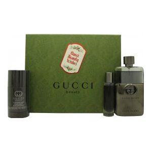 Gucci Guilty Pour Homme Geschenkset 90ml EDT + 15ml EDT + 75ml Deodorant Stick