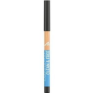 Manhattan Clean & Free Eyeliner Pencil Eyeliner, Nr. 001 - Pitch Black, 1 g