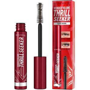 Rimmel WonderVolume Thrill Seeker Mascara voor Volume en Krul Tint Black Brown 8 ml