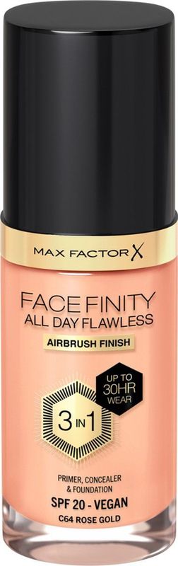 Max Factor - Facefinity All Day Flawless - Foundation - Tint 64 Rose Gold - 30 ml