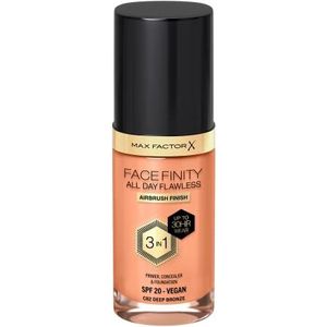 Max Factor Make-up Gezicht FacefinityAll Day Flawless Foundation SPF 20 82 Deep Bronze