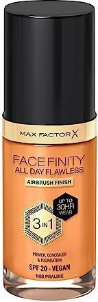 Max Factor - All Day Flawless 3-in-1 Foundation - Praline - 30 ml