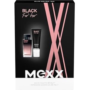 MEXX Black Woman Cadeauset Eau de toilette 30 ml + douchegel 50 ml