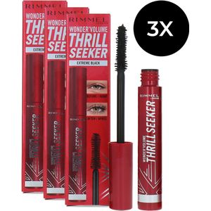 Rimmel Wonder'Volume Thrill Seeker Mascara - Extreme Black (set van 3)