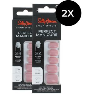 Sally Hansen Perfect Manicure 24 Square Nails (2 x ) - Pink clay