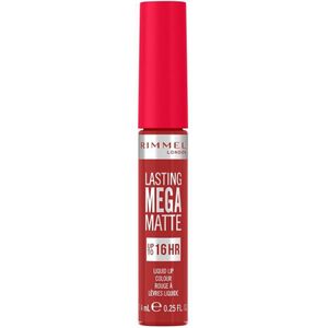 Rimmel London - Lasting Mega Matte - Vloeibare Lip Kleur - 500 Fire Starter - Veganistisch