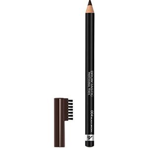 Manhattan Brow'Tastic Professional Pencil Fb. 004 Black Brown, Wenkbrauwstift met geïntegreerde borstel, 1,4 g