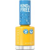 Rimmel - Kind & Free Nail Polish 8 Ml - yellow - 171 ray of sunshine - zonnestraal - geel - vegan - nagellak