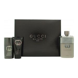 Gucci Guilty Pour Homme Geschenkset 90ml EDT Spray + 75ml Deodorant Stick + 50ml Douchegel