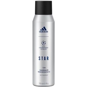 adidas UEFA STAR Edition Anti-transpirant Deodorant spray, aromatisch-frisse deodorant voor heren, 150 ml