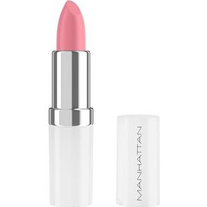 Manhattan Lasting Perfection Satin Lipstick 990 Pink Blush, lippenstift voor intensieve, langdurige kleur en hydraterende verzorging