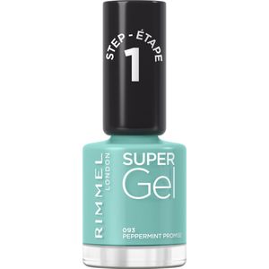 Rimmel Super Gel Gel Nagellak zonder UV/LED Lamp Tint 093 Peppermint Promise 12 ml